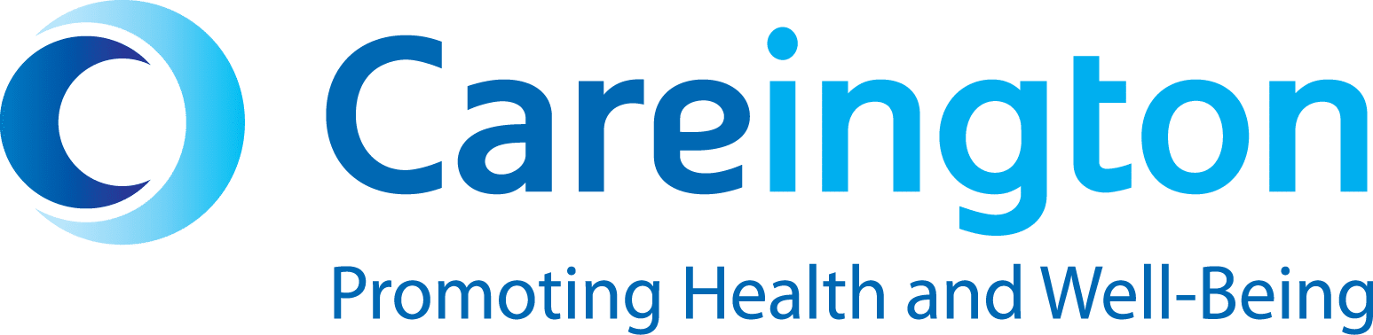 Careington logo with tagline "Promoting Health and Well-Being" in blue text.
