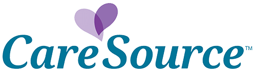 CareSource logo with purple heart icon for North Atlanta Kids Dentistry