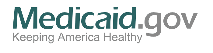 Medicaid.gov logo with tagline "Keeping America Healthy" on white background.