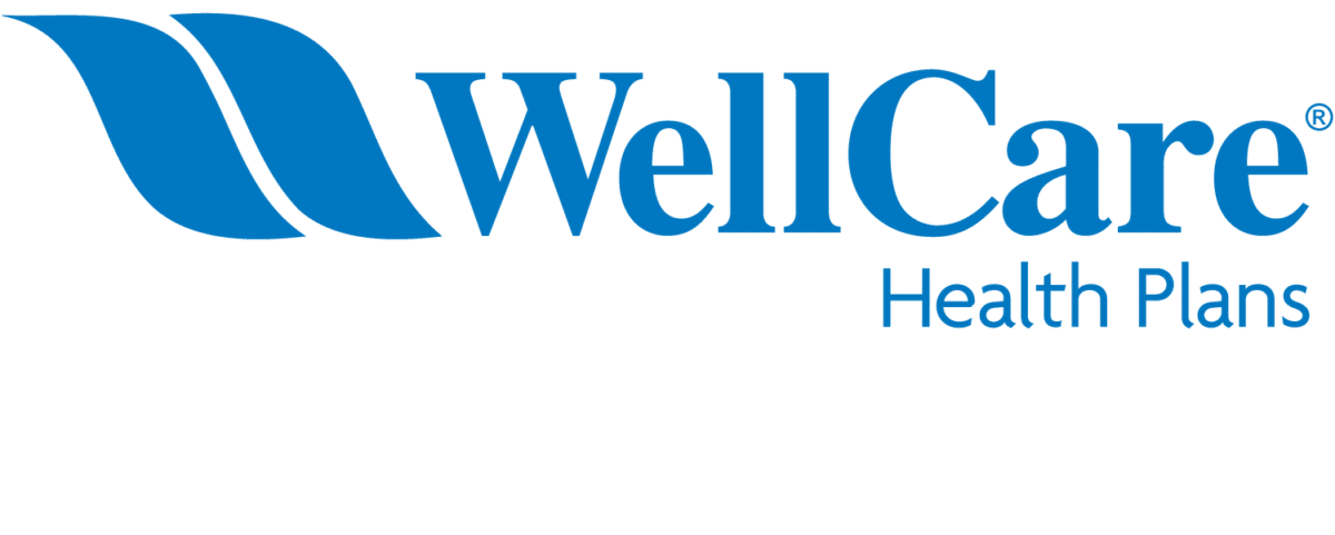 WellCare Health Plans logo in blue with text identifying the insurance provider company.